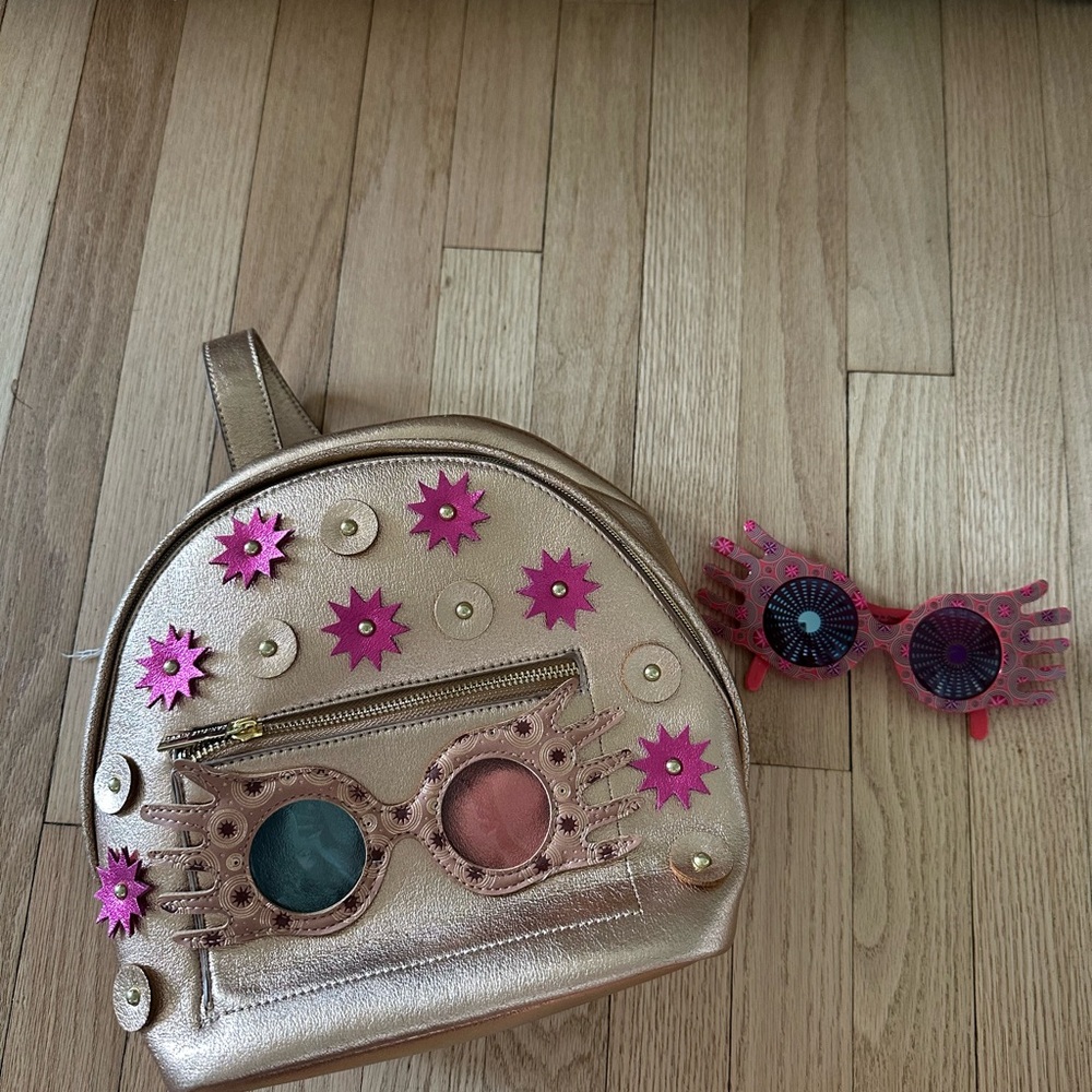 Harry potter luna lovegood backpack and glasses
